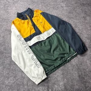 Vintage SouthPole Men’s ColorBlock Pullover 1/4 Zip Windbreaker Jacket Size S